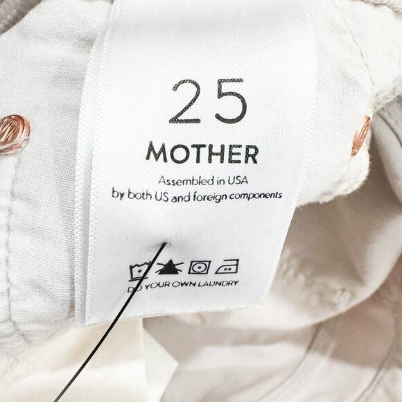 Mother Looker Ankle Fray Hopscotch Corduroy Textured Denim Jeans Size 25 - Picture 7 of 10